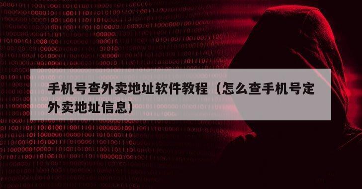 手机号查外卖地址软件教程（怎么查手机号定外卖地址信息）